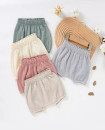 Elastic Waist Organic Cotton Toddler Short Muslin Bloomers 12M-4T